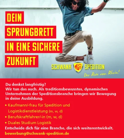 PDF zur Ausbildung bei der Schwank Spedition